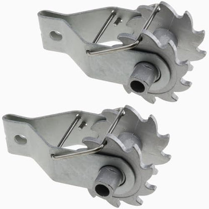 2PCS Electric Fence Strainer Heavy-Duty Direct-Flow Type Wire Ratchet Tensioner Tensioning Tool for Electric Fences on Farms Practical Fence Tensioner