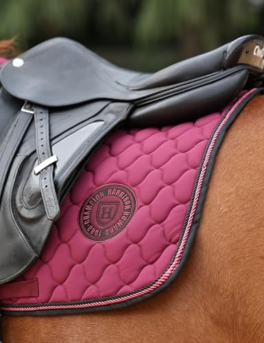 Harrison Howard All Purpose Saddle Pad, English Saddle Pad, Wither Contour - color: Burgundy