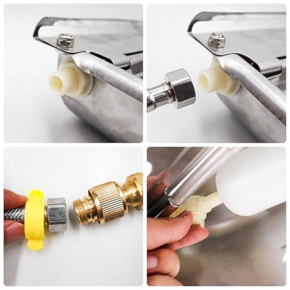 Chicken Coop Accessories, Automatic Water Dispenser Kit with Pipe and Float Ball Valve, Chicken Waterer, Watering System for Chick, Hen, Duck, Geese, Turkey, and Other Poultry