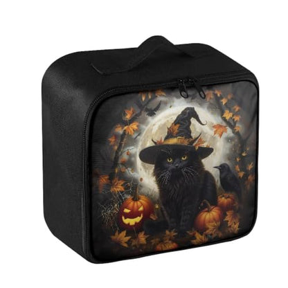 Halloween First Aid Bag Dogs Black Cat Empty Medical Supplies Organizer Bag Portable Trauma Kit for Home Office Kitchen Traveling Camping - color: Halloween Black Cat