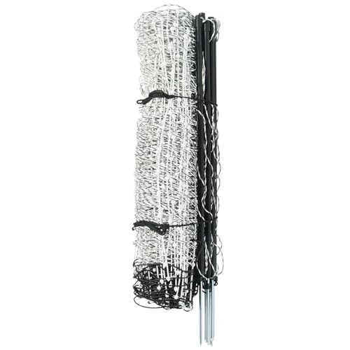 Premier 1 Feral Hog Electric Net Fence | White/Black, 24"H x 50'L