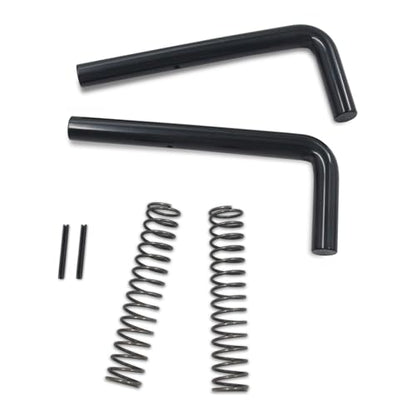 Trailer Gate Spring Latch Repair Kit 819T for Utility Trailers | Heavy-duty black steel latch repair kit, includes pins and springs, fits Carry-On utility trailers, replaces 819T