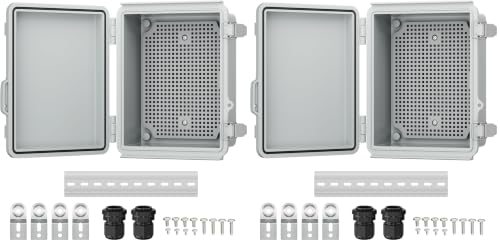 Joinfworld Outdoor Electrical Box Waterproof 8.7x6.7x4.3 (Pack of 2) - size: 8.7"x6.7"x4.3" (Pack of 2)
