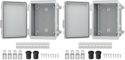 Joinfworld Outdoor Electrical Box Waterproof 8.7x6.7x4.3 (Pack of 2) - size: 8.7"x6.7"x4.3" (Pack of 2)
