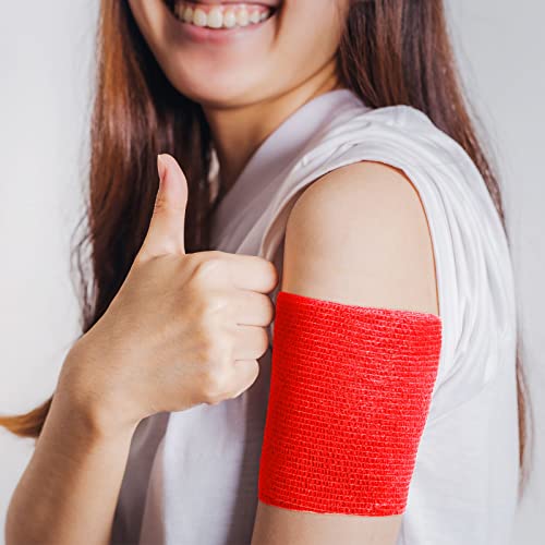 Newwiee 45 Rolls 4 in x 5 yd Cohesive Bandage Wrap, Self Adherent Tape
