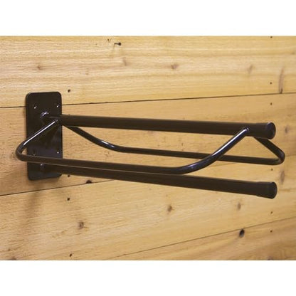 EASY-UP Saddle Rack with Pad Bar for Horse Enthusiast | Heavy-Duty Saddle Rack Wall Mount | Western & English Saddle Rack | Keeps Tack Organized - style: Mounted Rack w/Single Pad Rack - 2 Pack