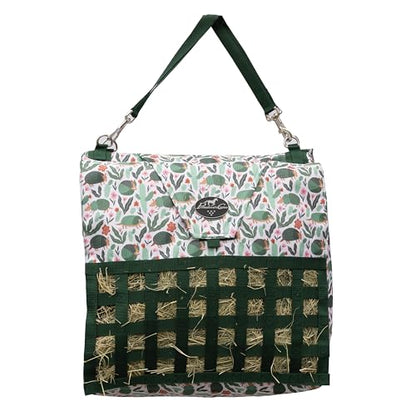 Professional's Choice Slow Feed Hay Bag - Horse Travel Hay Holder w/Straps, Armadillos - color: Armadillos