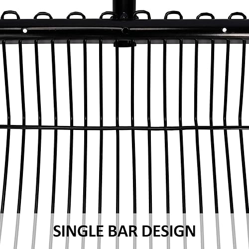 Dura-Tech Metal Fork Head | Heavy-Duty Manure Fork for Horses | Durable Metal Construction | Double Bar Design | Minimal ⅝ Spacing | 1-Year Warranty