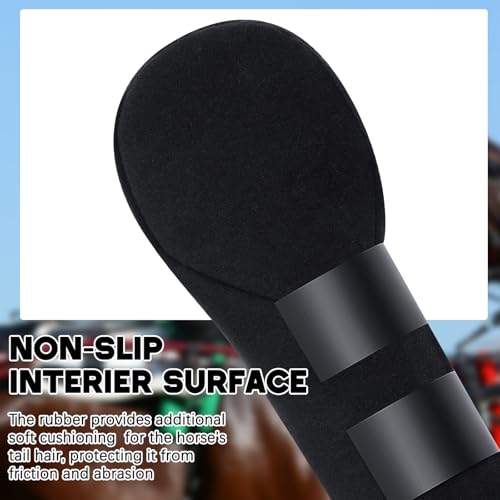 Eccliy 2 Pcs Horse Tail Wrap Protector, Adjustable Touch Fasteners