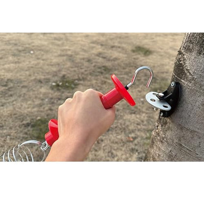 Insulated Fence Plastic Gate Handle, 5PCS Handle Heavy Duty Electric Fence Gate Handle, Red - color: Red, size: PK5