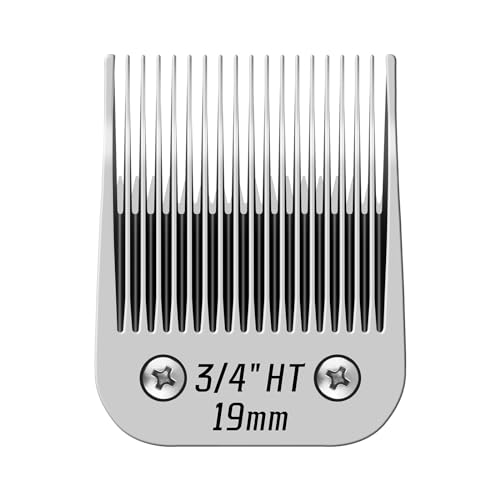 3/4HT Detachable Dog Grooming Stainless Steel Blades for Andis/Oster A5 - color: Silver, size: 3/4HT 19mm