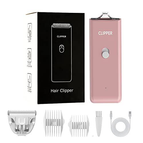 Dog Cat Home Hair Waterproof Clipper Portable Pet Shaver - color: Pink-2