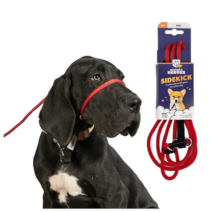 Heather's Heroes The Sidekick No-Pull Leash, Red, Mini - color: Red, size: Mini (1/4")