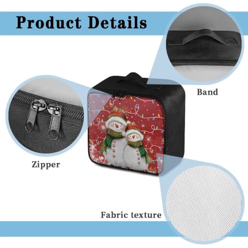 Christmas Lights First Aid Bag Empty Pet 1st Aid Bag Medical Travel Case First Responder Emergency Medicine Bags for Car Home Office Sport Outdoors Snowman - color: Christmas Lights Snowman