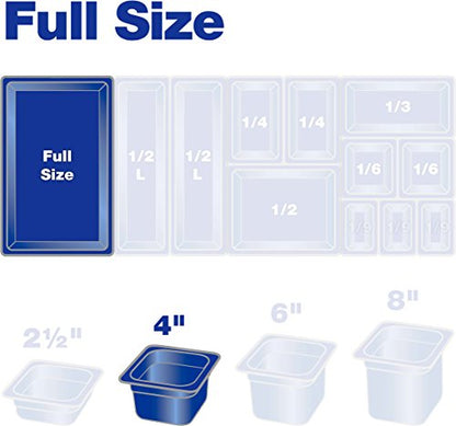 Carlisle FoodService Products 10201B03 StorPlus Full Size Food Pan, Polycarbonate, 4" Deep, Black - color: Black, size: 4", style: Pan