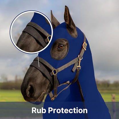 RESISTANCE Full Body Slinky with Zipper Hood and Belly Wrap, Various Sizes and Colors - color: Navy, size: Medium