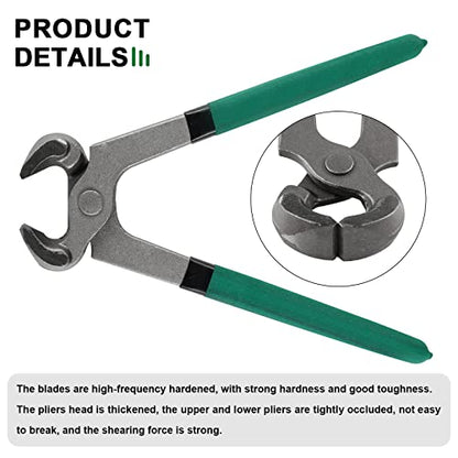 Goats Hoof Nipper 8" Carbon Steel Farrier Tool Multi-Purpose Hoof Trimmers with Plastic Grips for Cattle Sheeps Horses