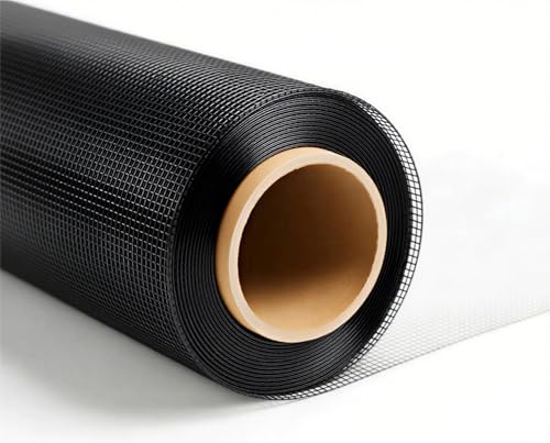 MAGZO 304 Stainless Steel Mesh Window Screen Roll 35in x 10ft - 22 Mesh - color: Black, size: 35IN x 10FT