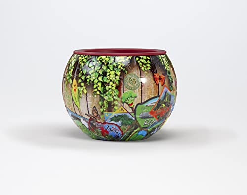 'Grow a Garden' 3D Puzzle Planter - 80 Piece Flowerpot Puzzle for Kids & Adults, No Glue Required - Functional Water-Resistant Pot - Includes 3 Mini Hedgehogs & 3 Mushrooms, Spartan & The Green Egg
