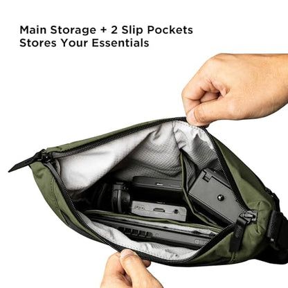 ALPAKA Flow Satchel Crossbody Sling Bag - color: Green-2l