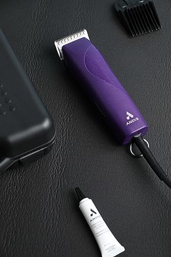 Andis 24820 EasyClip 7-Piece Detachable Ceramic Blade Clipper Kit, Purple - style: New Model