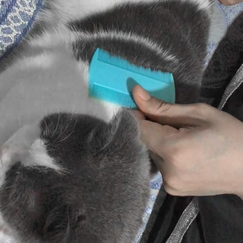 Flea Comb for Cats, 4 Pcs Lice for Dogs, Double Sided Cat for Short Hair of Pets or Humans