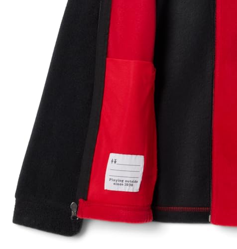 Columbia Youth Steens Mountain II Fleece Jacket - color: Mountain Red/Black, size: 3-6 Months