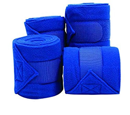 Horse Fleece Bandages/Polo Wraps/Stable Wraps Equestrian Leg Wraps Set of 4 TACK Equestrian Boots Protection (Maroon)