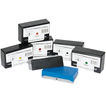 Premier 1 EZ-Mark Harness Crayon for Sheep & Goat Marking – Orange - style: Orange Crayon