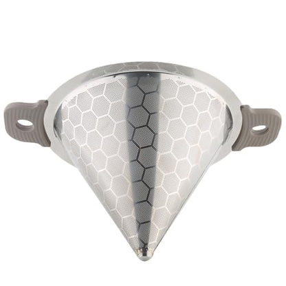 MAGICLULU Stainless Steel Tea Filter Net Single-Layer Fine Tea Strainer for Water and Milk Buckets Funnel Filter for Brewing and Party Use