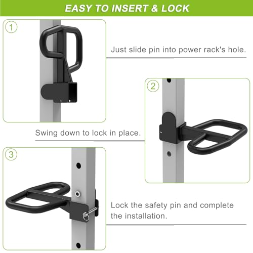 SELEWARE Dip Bar Attachment for Power Rack, 2 x 2 Tube, Multi Grip Handle - color: Multi Grip Dip Bar Attachment for 1" or 5/8" Hole of 3x3 inch Rack