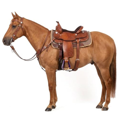 CHALLENGER Horse Western 5" Wide Purple Engraved Aluminum Rubber Tread Show Stirrups 5176PR