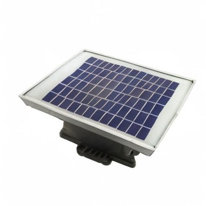 Solar 12 Volt Battery Fence Charger | Powerful 6 Mile 12,000 Volt Low Impedance Electric Fence Charger | Solar Panel for DC Power, Battery included | 5 Year Warranty | Made in the USA