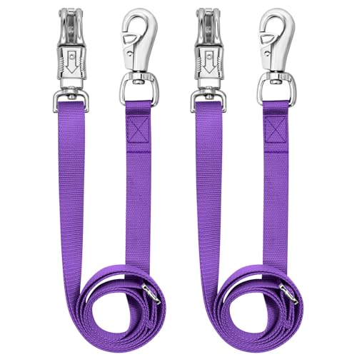 Cross Ties for Horse, Heavy Duty Nylon Trailer Tie - color: Purple