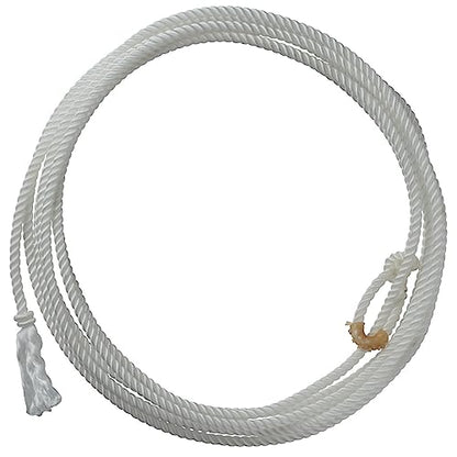 Weaver Equine Waxed Nylon Kids Lasso Rope for Practice, 5/16" x 20' | Lightweight, Colorful Loop Design, Helps Kids Build Roping Skills Play, Lessons, Ranch Events & Rodeos - color: Natual