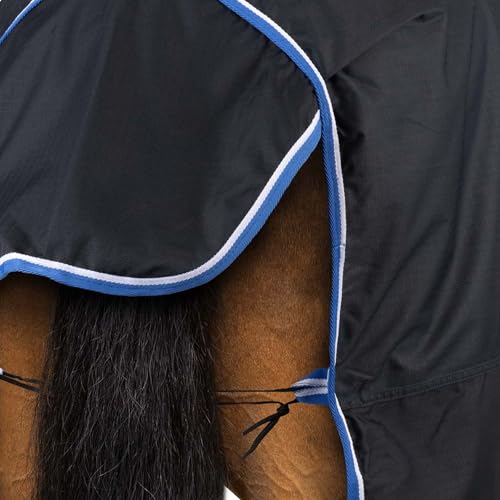 Horze Glasgow Full Neck Turnout - color: Dark Blue, size: 69 in