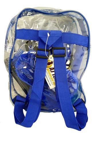 AJ Tack 8 Piece Kids Horse Grooming Kit with Backpack Blue