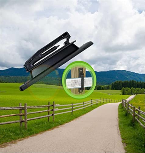 Electric Fence Polytape High Tensile Insulators for Wood Post, Fencing Accessories, Black (PK20)