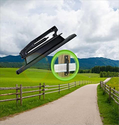 Electric Fence Polytape High Tensile Insulators for Wood Post, Fencing Accessories, Black (PK20)
