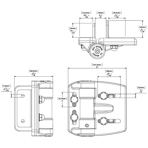 D&D TCAMA2WT TruClose Mult-Adjust Gate Hinge Square Gates 2" Gate Gap 2 pcs | 3-way adjustable gate hinge, 2" gate gap, self-closes square post metal, wood, vinyl gates up to 55 lb, White, with 2 hinges - color: White, size: For Square Posts, Gate Gap up