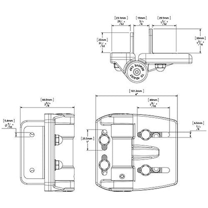 D&D TCAMA2WT TruClose Mult-Adjust Gate Hinge Square Gates 2" Gate Gap 2 pcs | 3-way adjustable gate hinge, 2" gate gap, self-closes square post metal, wood, vinyl gates up to 55 lb, White, with 2 hinges - color: White, size: For Square Posts, Gate Gap up