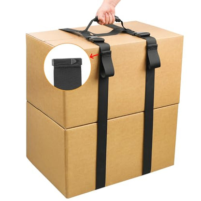 98.4 Inches Box Carrying Strap with Handle to Safely Move Heavy Boxes - size: 98.4 Inch