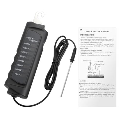 Electric Fence Tester 8KV, Fence Voltage Tester 8 Neon Lights Fault Finder