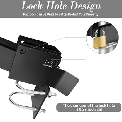 Heavy Duty Chain Link Double Gate Latch for 1-3/8 Inch Frames