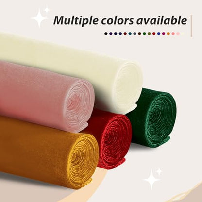 KKJIAF 2 Yard Gold Stretch Velvet Fabric 60" Wide for DIY Crafts - color: Gold, size: 2 Yard