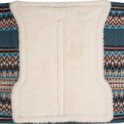Classic Equine SensorFlex Blanket Top Straight Pad, 1-inch, Peacock-Coffee, 34 x 38