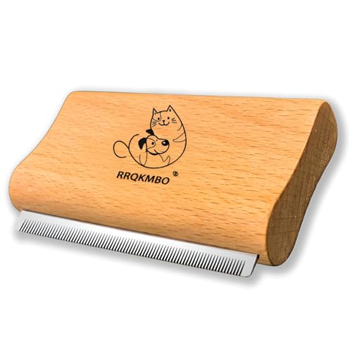 Premium Deshedding Dog Brush,Pet Deshedding Brush,Professional Cat Deshedding Brush for Grooming,Wooden Pet Grooming Combs for Short and Long Hair,Deshedder Shedding Tool.