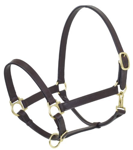 Camelot Leather Stable Horse Halter, Brown, Horse - size: Horse