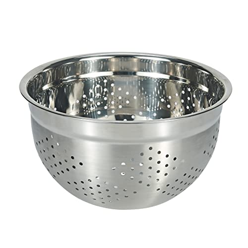 Stainless Steel Colander Mesh Metal Strainer Pasta Rice 5-Quart Strainer Dishwasher Safe