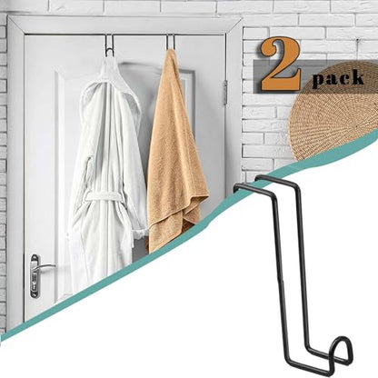 2Pack 8 Inch Tack Hook,Heavy Duty Metal Over Rail Tack Hooks Stall Hooks for Hanging Horse Bridles Halters and Buckets
